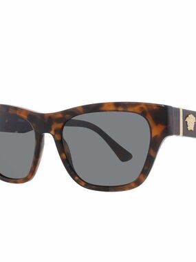 Versace Men's Tortoiseshell Square Sunglasses - Brown